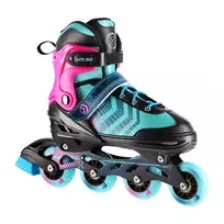 NH18192A 4in1 BLACK AND PURPLE SIZE M. M(34-38) INLINE SKATES WITH DIM. TUL. ICE HOCKEY NILS EXTREME