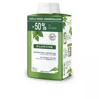 Klorane Duplo dilgėlių šampūnas 2x400 ml