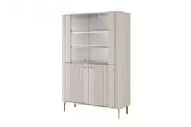 Vitrine Vesper - Cashmere / Gold Legs