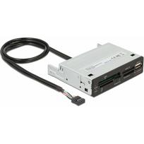 Delock DELOCK 3.5 USB 2.0 Card Reader 5 Slot + 1 x USB 2.0 Typ-A | 91708 | 4043619917082