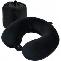 Kelioninė pagalvė su memory medžiaga ir dėklu juoda - kaklo pagalvėlė memory foam
