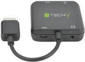 Techly Video- / Audio-Adapter - HDMI männlich zu Stereo Mini-Klinkenstecker, TOSLINK, HDMI, Micro-USB Typ B weiblich