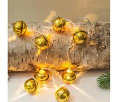 Solight 1v272 - LED girlianda 10xLED/2xAA/šiltai balta 1,8m varpeliai