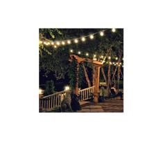 Retlux- LED lauko dekoratyvinė girlianda GIRLANDA G45 10xE27/230V 8m IP44 šilta balta