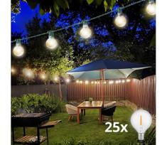 Brilagi -LED Lauko dekoratyvinė girlianda GIRLANDA 25xE12 20m žalia IP44 šilta balta
