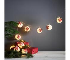 Eglo 411113 - LED girlianda ORNAMENT 10xLED/3xAA 1,65m šiltai balta