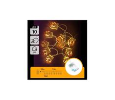 Aigostar - LED  girlianda 10xLED/3xAA 1,5m šilta balta pirštinė