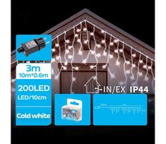 BRILAGI - LED lauko girlianda 200xLED/8 funkcijų 13x0,6m IP44 šaltai balta