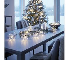 Brilagi - LED lauko girlianda, 150 LED, 5 m, IP44, šaltai balta, fejerverkų efektas