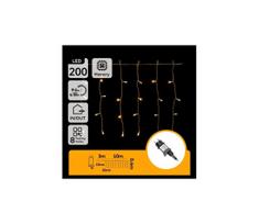 Aigostar - LED lauko kalėdinė girlianda 200xLED/3,6W/230V/8 funkcijos 10x0,4m IP44 šiltai balta