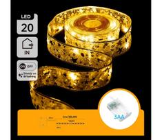 Aigostar - LED  girlianda 20xLED/3xAA 2m šiltai balta auksinė
