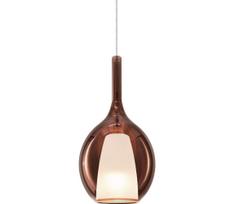 Ideal Lux - Pakabinama liustra ant laido KALIQUE 1xE27/42W/230V, skersmuo 18 cm, rūkyto vario spalvos