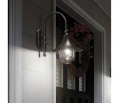 Ideal Lux - Lauko sieninis šviestuvas CIMA 1xE27/52W/230V IP43 antracitas