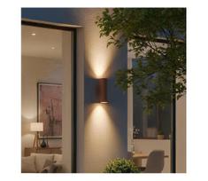 Ideal Lux - Lauko sieninis šviestuvas GUN 1xE27/60W/230V 31 cm IP54 rudas