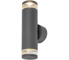 Rabalux 77072 - Lauko sieninis šviestuvas TORNIO 2xGU10/10W/230V IP54 antracitas