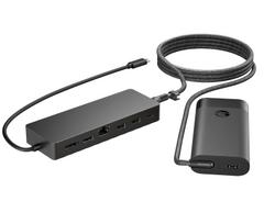 HUB USB HP Universalus USB-C HUB ir nešiojamojo kompiuterio įkroviklio komplektas | 9H0H9AA#ABB | 5715063525340