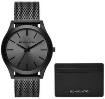 Vyriškas laikrodis + kortelių dėklas MICHAEL KORS MK1085SET + dėžutė | MK1085SET | 796483630604