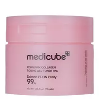 Medicube - PDRN Pink Collagen Tonning Gel Toner Pad - Tonizuojančios Kolageno Gelinės Pagalvėlės - 70vnt