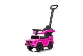 Ride-on car wiht handle - 653 R- rubber wheels - MERCEDES G350D - PINK