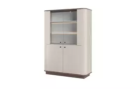 Vitrine Vesper - Cashmere / Nut / Black Handles