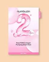 Numbuzin No.2 Rose PDRN Collagen Plumping Sheet Mask - 33 ml * 5 vnt