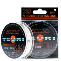 Pintas valas Teuri X9 White 135m, 0.1mm, 5kg