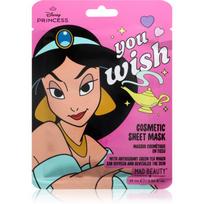 Mad Beauty Disney Princess Jasmine drėkinamoji tekstilinė veido kaukė 25 ml