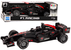 Sportinis lenktyninis automobilis F1 Driven 1:14 juodas su garsais