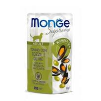 Monge Supreme Adult konservai su tunu, midijomis ir alyvuogėmis katėms, 80 g