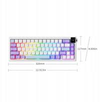 Mechaninė žaidimų klaviatūra AK650 Dream Weaver Switch-Side Character Gradient Pink- 3 Model-With Screen RGB | AK650-DW-GP | 6976412984228