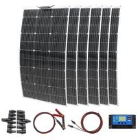 600 W lankstus saulės modulis su 60A 12/24V įkrovimo valdikliu