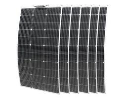 Pusiau lanksčios monokristalinės saulės panelės 600 W (6x100W)