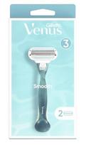 Skustuvas moterims Gillette Venus Smooth + 2 skutimosi galvutės, Gillette, Venus Smooth Skustukas 3 vnt. (VOKIEŠKAS PRODUKTAS)