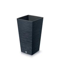 Vazonas su įdėklu PROSPERPL FURU SQUARE LOW 60/24 L, 345x345x660 mm, antracito spalvos