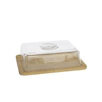 Padėklas sūriui 8445393030012 26x21 cm su plastikiniu dangčiu