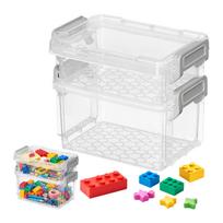 Plastikinė dėžutė - 55x45x15mm - Uždara talpykla - Organizatorius