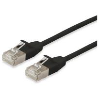 Equip Patchkabel Cat6A SlimFlex F/FTP 1.50m schw.LSZH 2xRJ45 Polybeutel