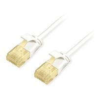 Equip Patchkabel Cat6A SlimFlex U/UTP 0.15m weiß LSZH 2xRJ45 Polybeutel