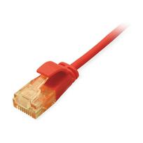 Equip Patchkabel Cat6A SlimFlex U/UTP 0.50m rot LSZH 2xRJ45 Polybeutel