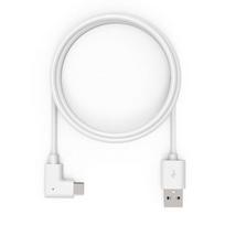 6FTUSB-A TO 90-DEGREE USB-C CABLE WHITE