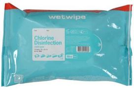 Wet Wipe As Paviršių dezinfekavimo servetėlės, drėgnos, Mini, 30x20cm, su 2000 ppm aktyvaus chloro, vandeniu