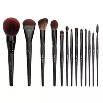 JESSUP_SET Black Essential Collection  pędzle do makijażu twarzy T300 Phantom Black 13szt
