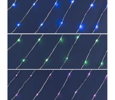Reguliuojama RGB LED girlianda, 200 LED/29 funkcijų, 20,4m