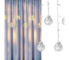 LED užuolaida WISH BALLS 108 LED / 8 funkcijų 4,5 m šilta balta