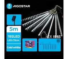 Aigostar - LED saulės girlianda 192xLED/8m IP65 šaltai balta