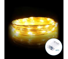 Aigostar - LED girlianda 100xLED/3xAA 10,3m šilta balta