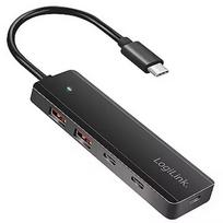 Logilink Slim USB-C hub, 4-ports 2xUSB-A, 2xUSB-C UA0412
