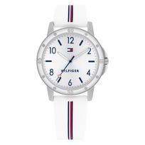 Vaikiškas laikrodis Tommy Hilfiger Kids sidabrinis, su dėžute