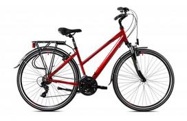 Miesto dviratis Capriolo Roadster Lady, 28 colių, raudonas