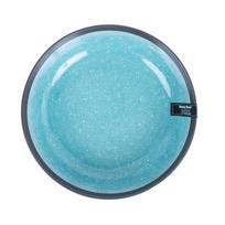 Lėkštė Home4You RITA 19 cm keraminė, juoda/pilka, tinkama plauti indaplovėje